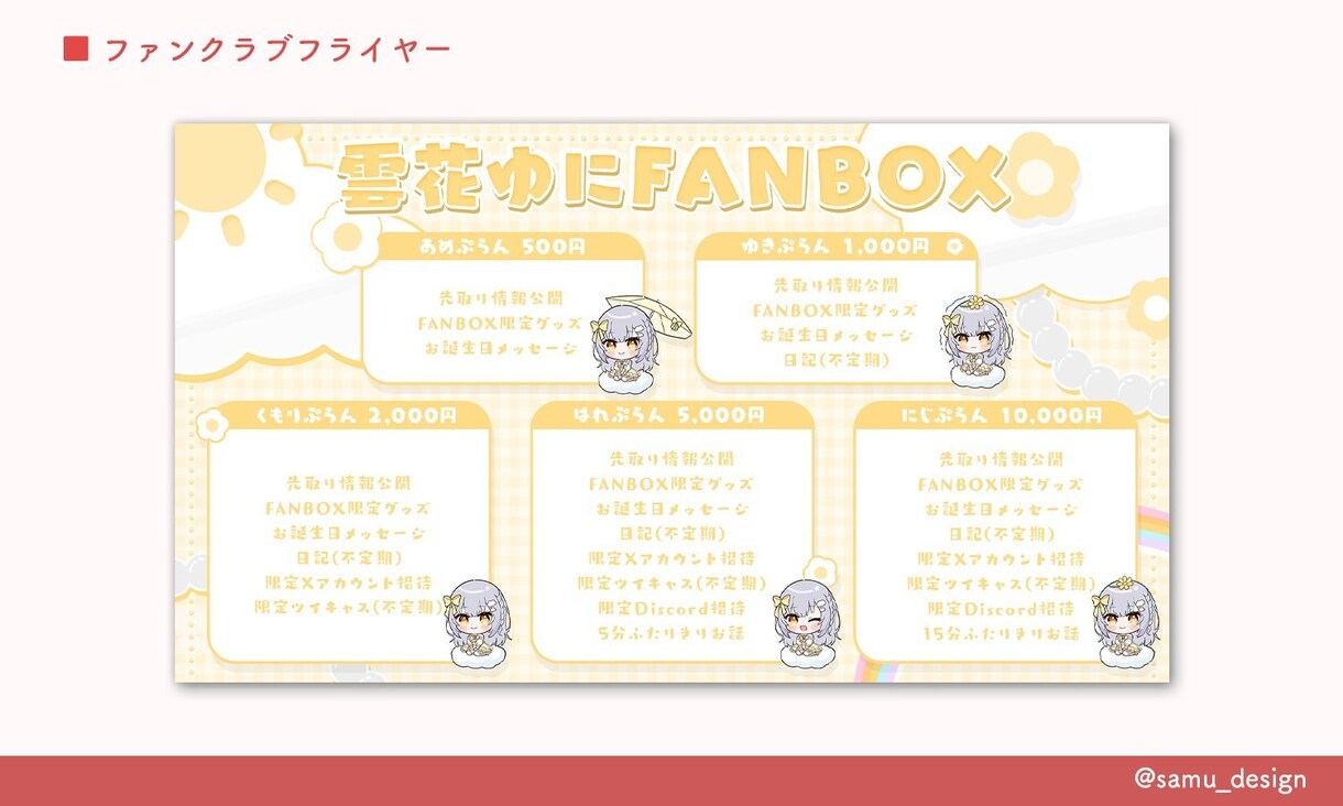 宣伝フライヤー【VTuber・アイドル】作ります VTuberさんやアイドルさんのグッズ宣伝画像お任せください イメージ7