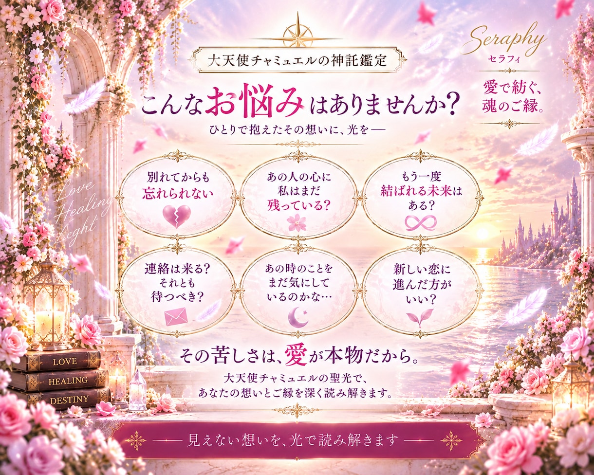復縁｜あの人の本音と二人のご縁を神託で読み解きます 大天使チャミュエルの聖光で、彼の想いと復縁への流れを視ます イメージ2