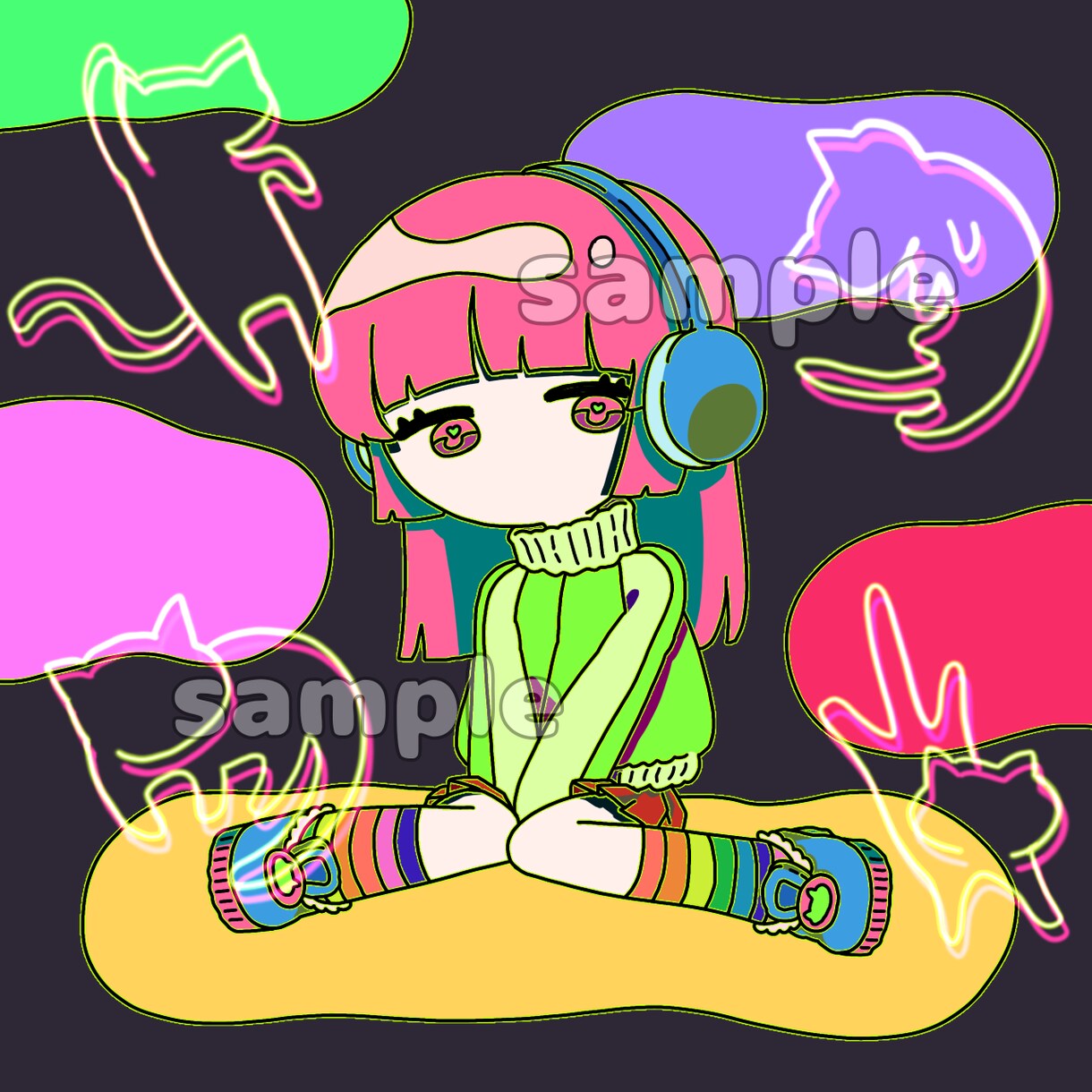 独創的で可愛いイラスト描きます ♡他と被らない！自分だけのオリジナルアイコン♡ イメージ1