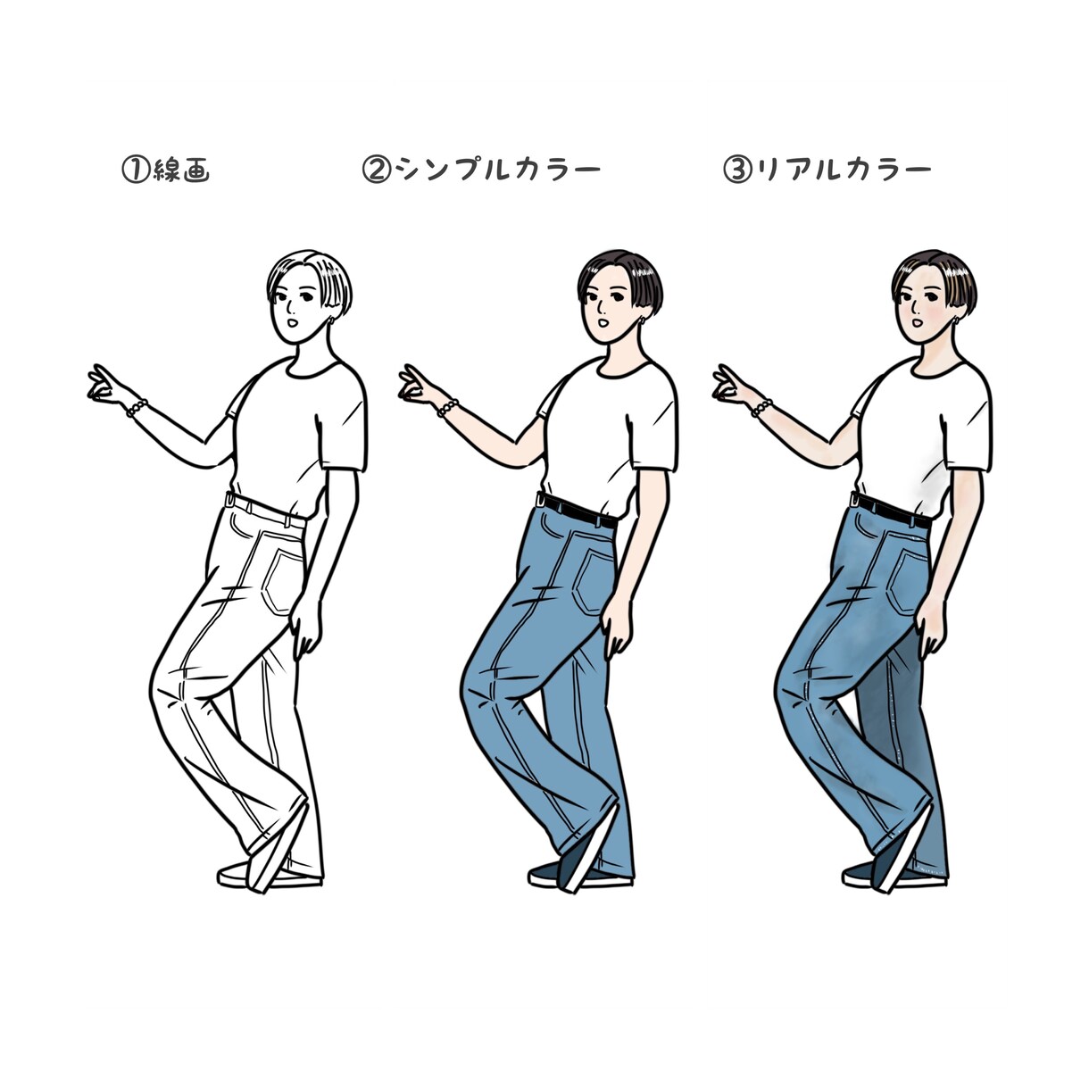 写真（人物・ファッション）を線画イラストにします 似顔絵やSNSアイコンにどうぞ イメージ7