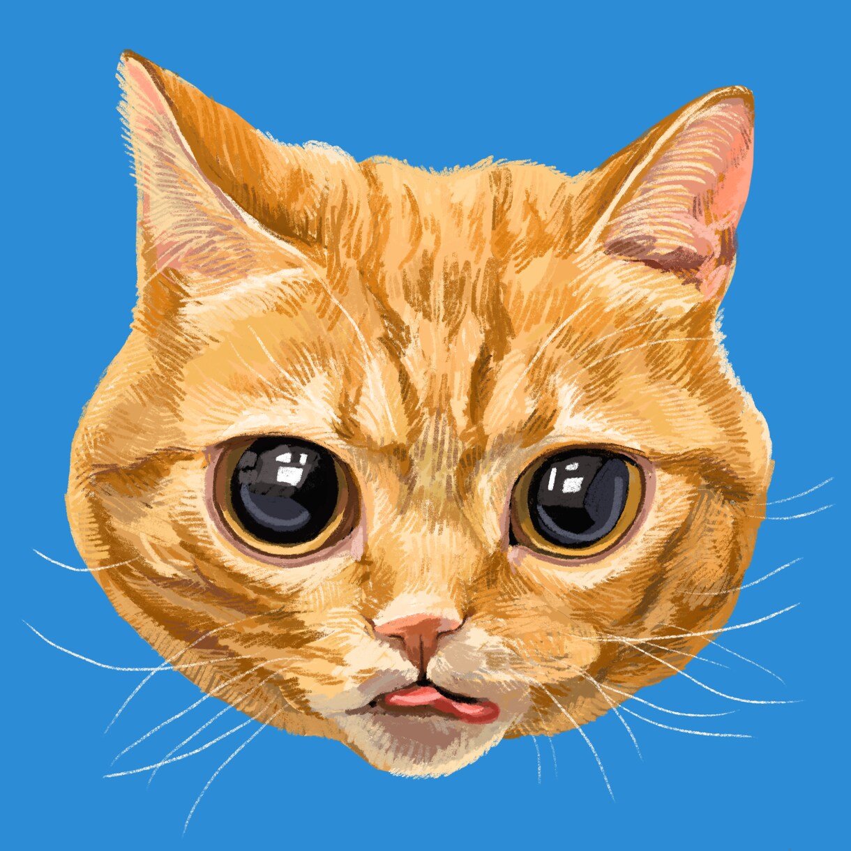 可愛くてオシャレなペットの絵描きます お顔のアップがかわいい似顔絵です！ イメージ2