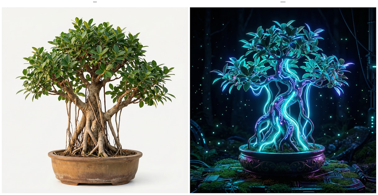 アナタのご自慢の観葉植物の写真をアートに変えます 世界でたった1つだけ、この感動は枯れない イメージ1