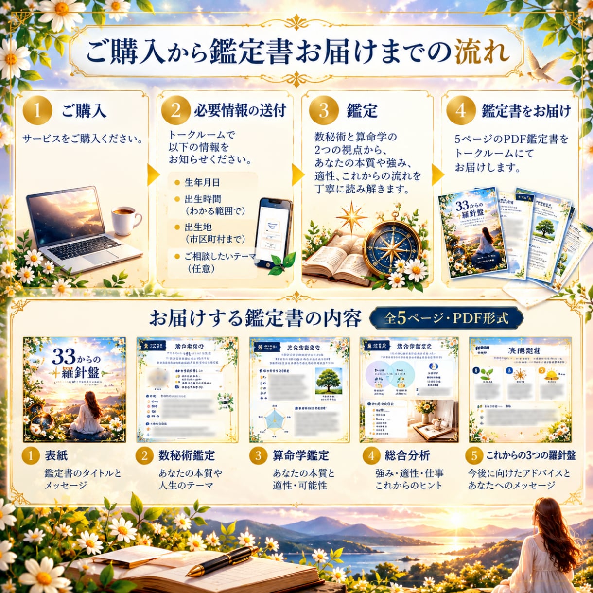 数秘×算命学で人生の羅針盤をお届けします この先どう進む？強みと次の一歩を読み解きます イメージ5