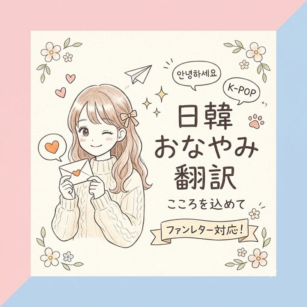 自然で伝わる韓国語と日本語に翻訳します 「心のこもった自然な韓国語・日本語」にお直し・翻訳します！ イメージ1