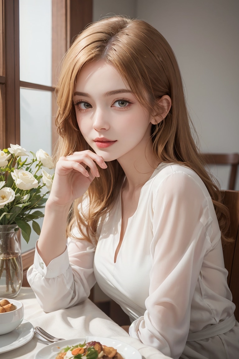 AI美女の画像をサムネイルに使用できます プロンプトを上手く使い質の良いAI美女画像を提供します。 イメージ1