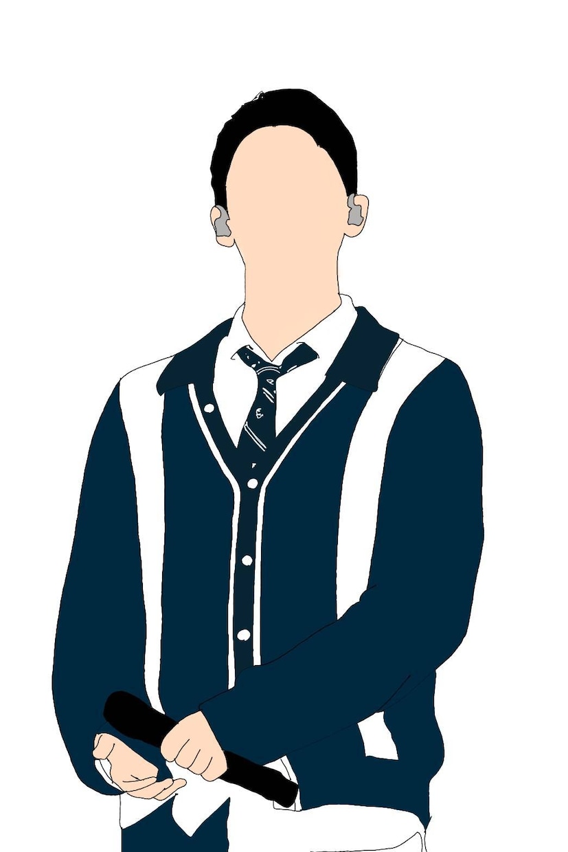 シルエットの人物の絵を作成しています シンプルなイラストを描いてます イメージ2