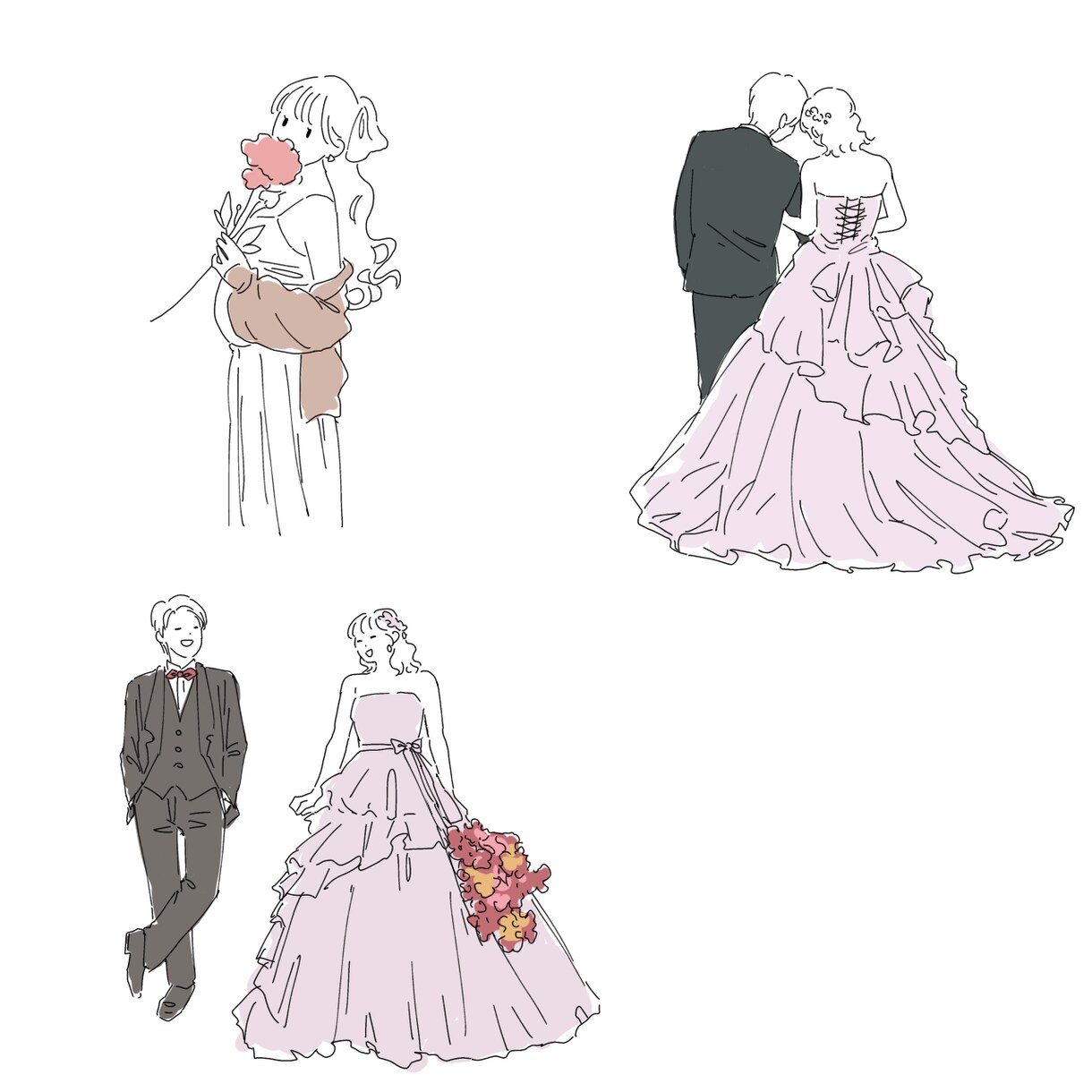 ゆるっとシンプルな愛され似顔絵お描きします ♪♪今なら即日お届け可能です♪♪ イメージ2