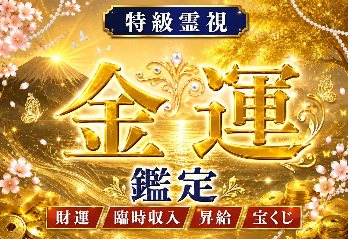 金運アップの時期と流れを強力霊視で鑑定します お金の不安が消え収入アップへの流れが整い始めます イメージ1