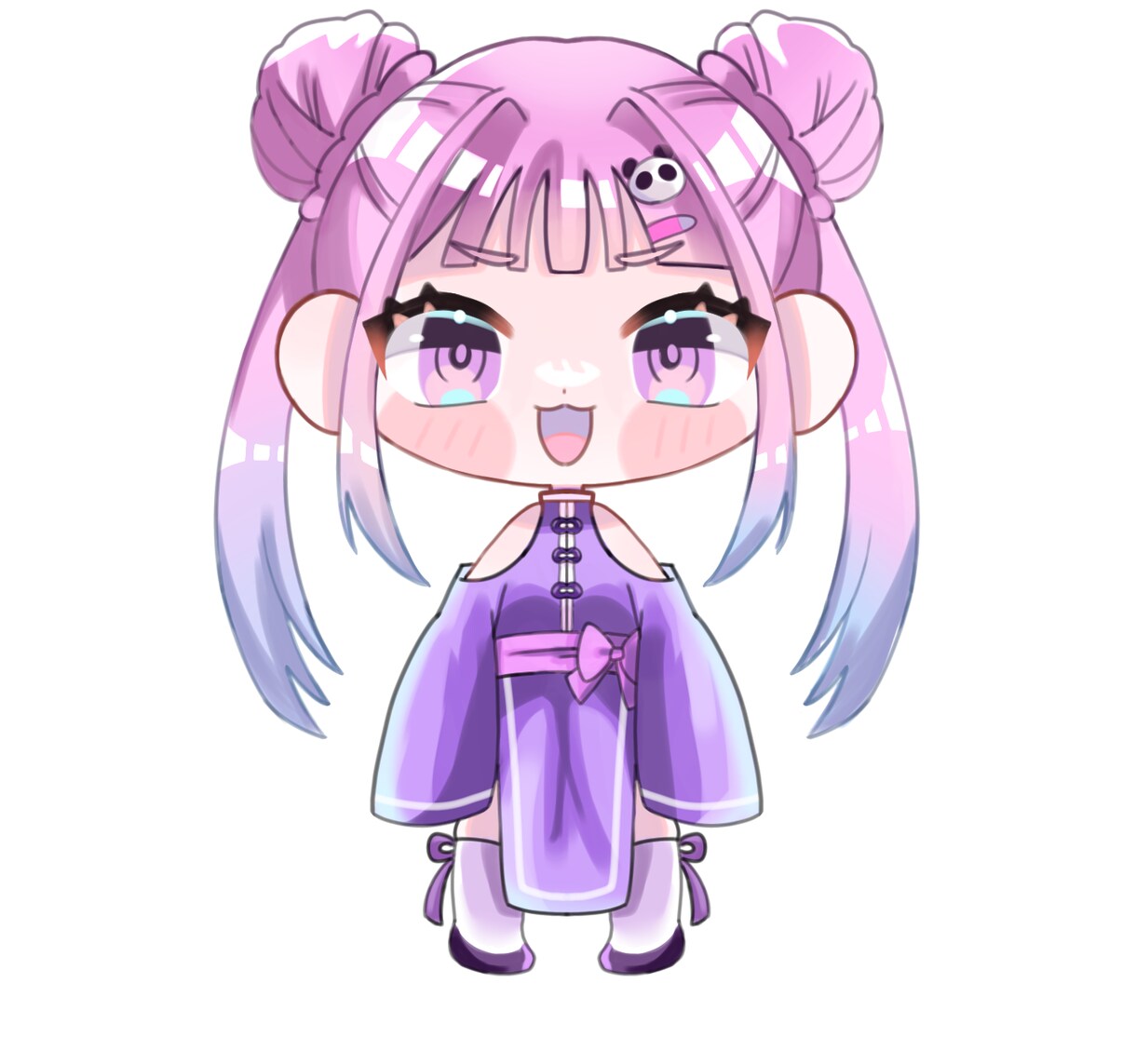 可愛い立ち絵描きます 顔の表情が自由に決めれておまけにアイコンも！ イメージ2