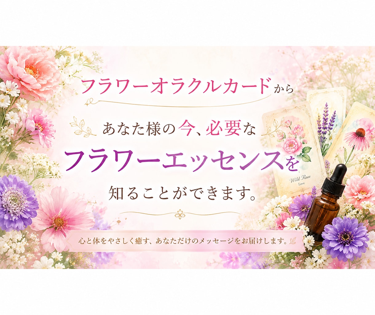 今必要なフラワーエッセンスを知ることができます オラクルカード付き～お花のエッセンスで癒されましょう。 イメージ4