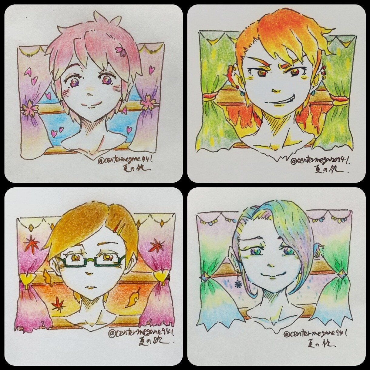 SNS等の人物アイコン描きます 色鉛筆･アクリル絵具を用いて優しいテイストのイラストを制作☆ イメージ6