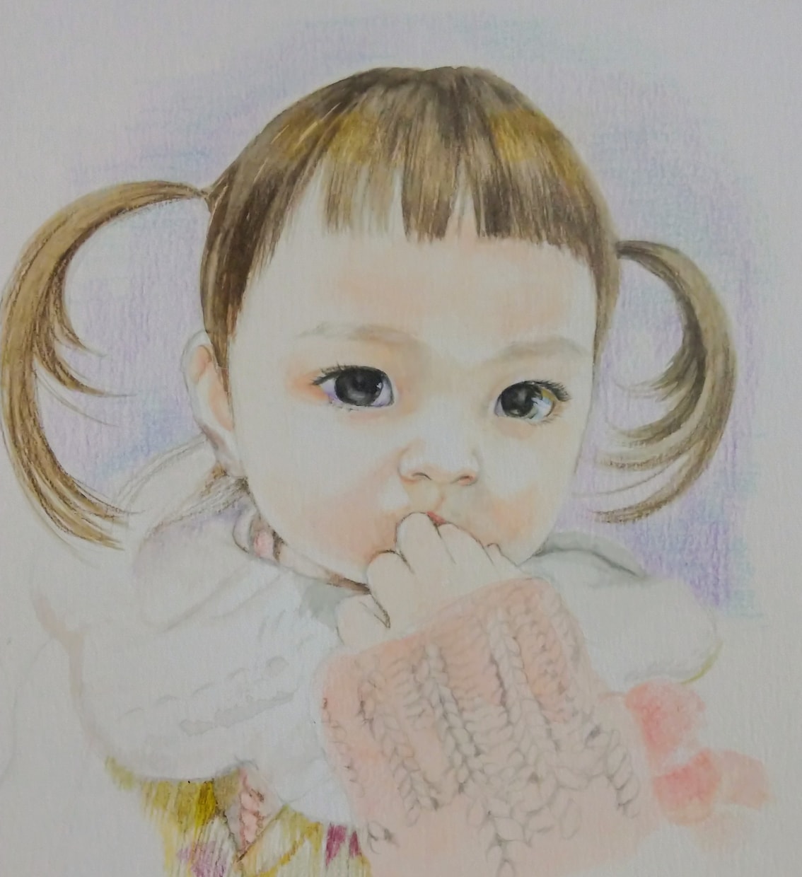 水彩絵の具と色鉛筆で1枚1枚丁寧にお描きします 記念に残る可愛い赤ちゃんの似顔絵 イメージ7