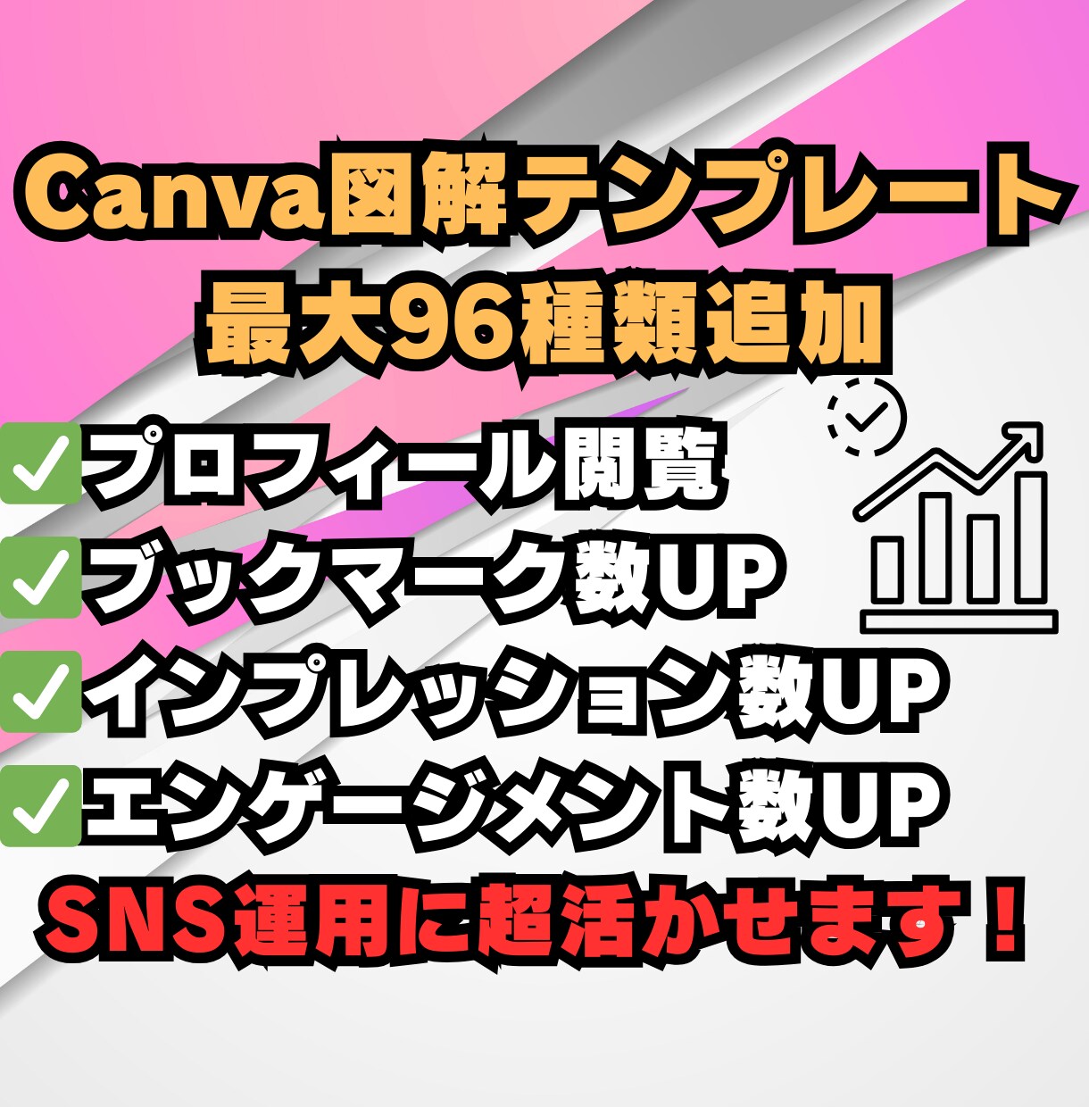 SNSで使えるCanva図解テンプレート販売します 【最大96種類】プロ図解が3分で作成できる方法も同時に解説！ イメージ5