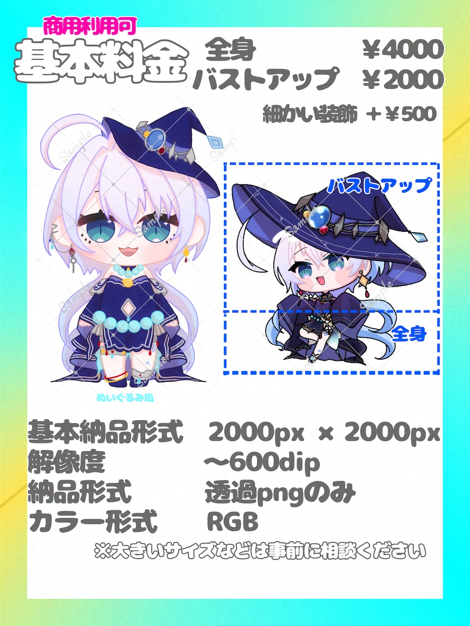 ミニキャラ制作します 幅広い絵柄でかわいいミニキャラ制作します！ イメージ2