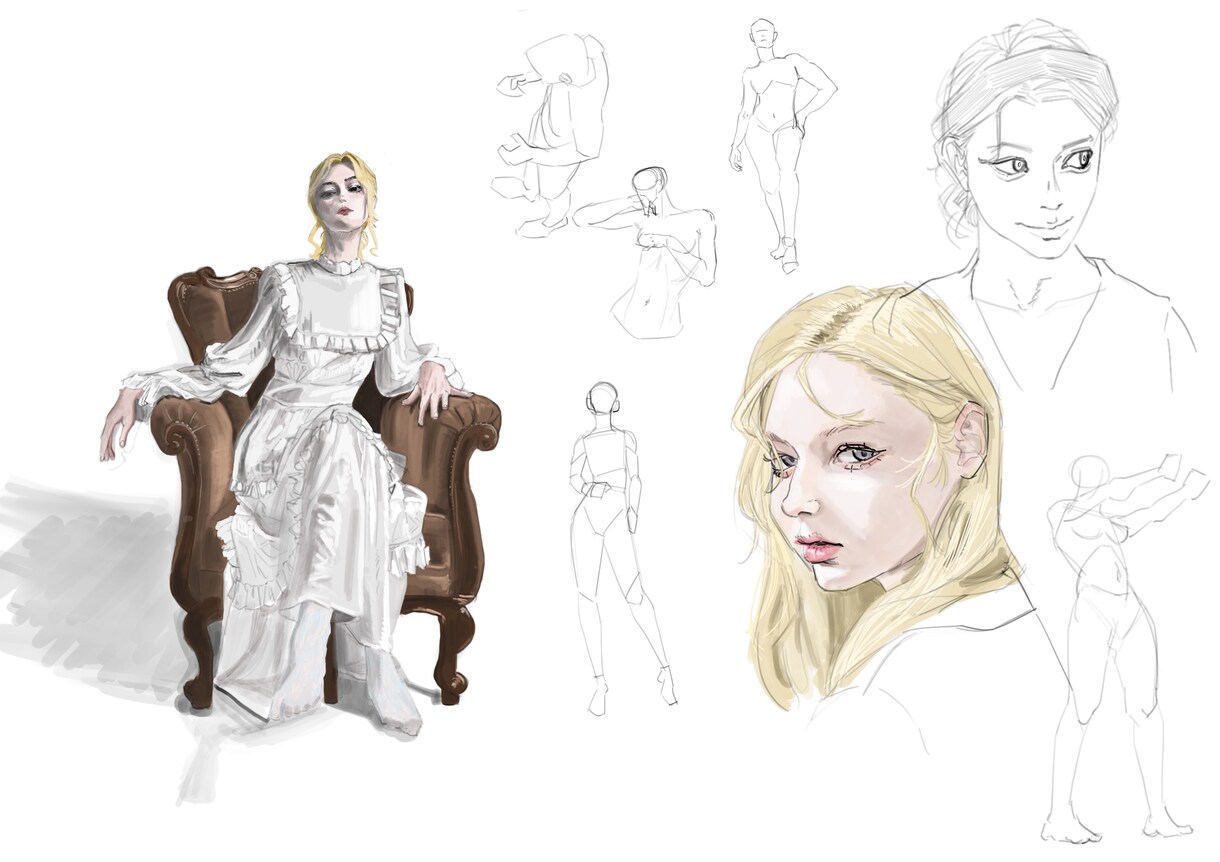 絵の練習してます 似顔絵、アイコン、描かせてください！頑張って描きます！ イメージ4