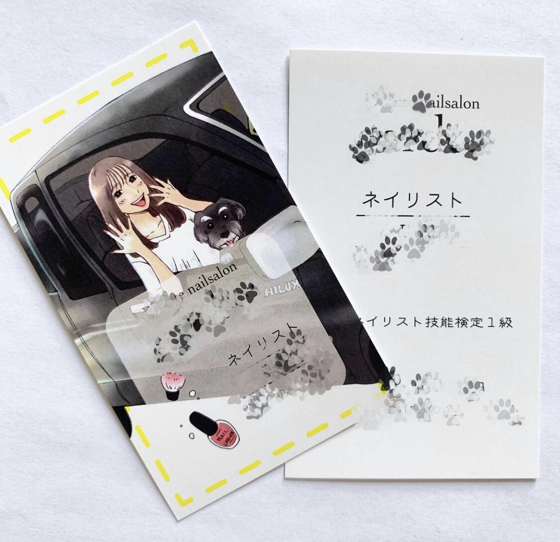 似顔絵付き名刺、ショップカード作製します シンプルや、個性的な名刺等　オーダー承ります！ イメージ5