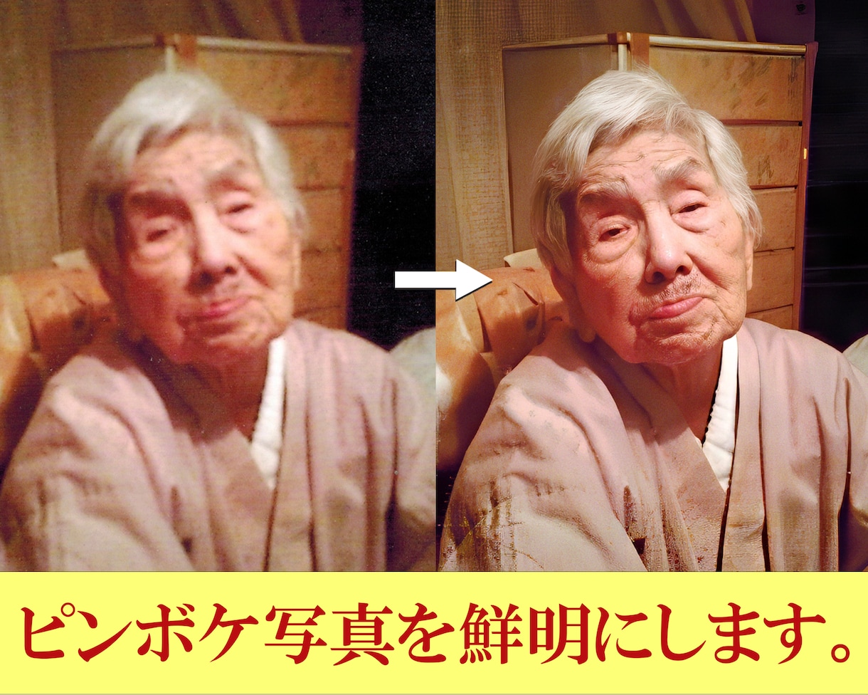 ピンボケ写真を鮮明にします こんなのウソでしょ？いいえ、本当です！追加の加工・修正も可能 イメージ1