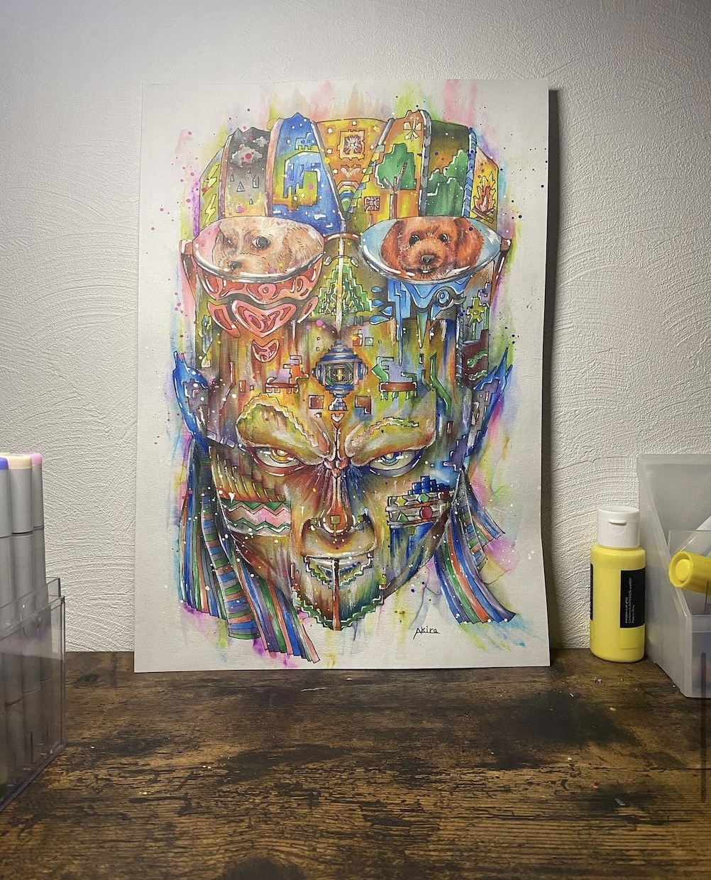 今までにない独特な世界観の絵を描きます パンチのあるこれまでに無い特徴的な絵を求める方向け イメージ5