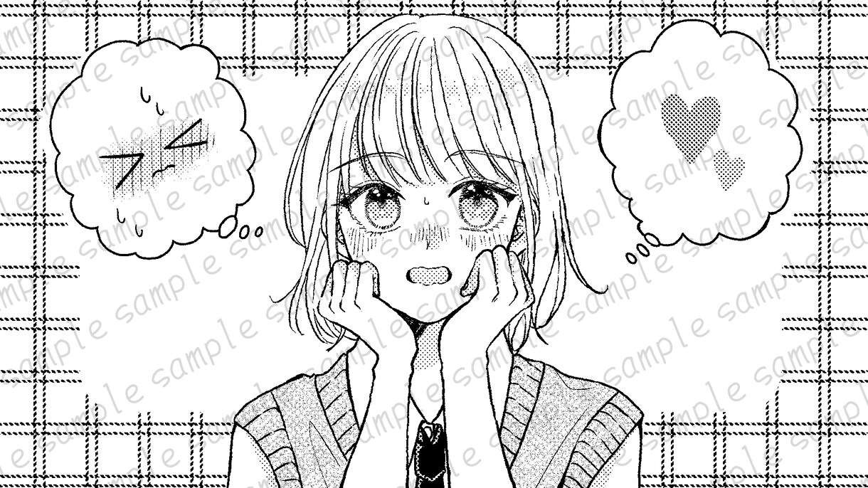 少女漫画家がモノクロイラスト描きます アイコンやヘッダー、動画サムネイルにいかがでしょうか？ イメージ10