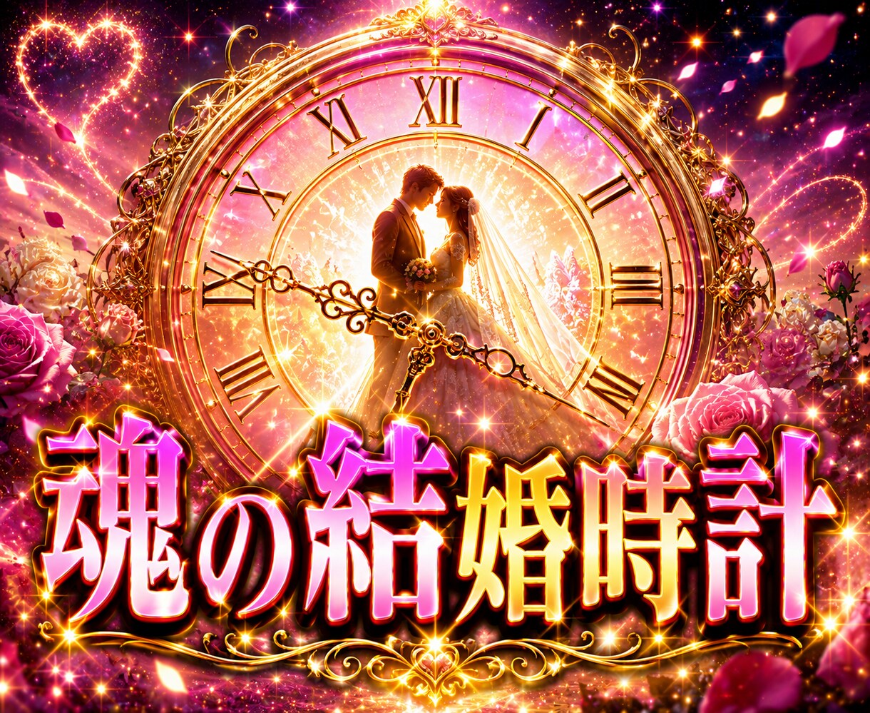 魂の結婚時計を霊視し運命時期と結婚シナリオを視ます 高次元から結婚の流れと未来の転機・出会い時期と進展を読み解く イメージ1