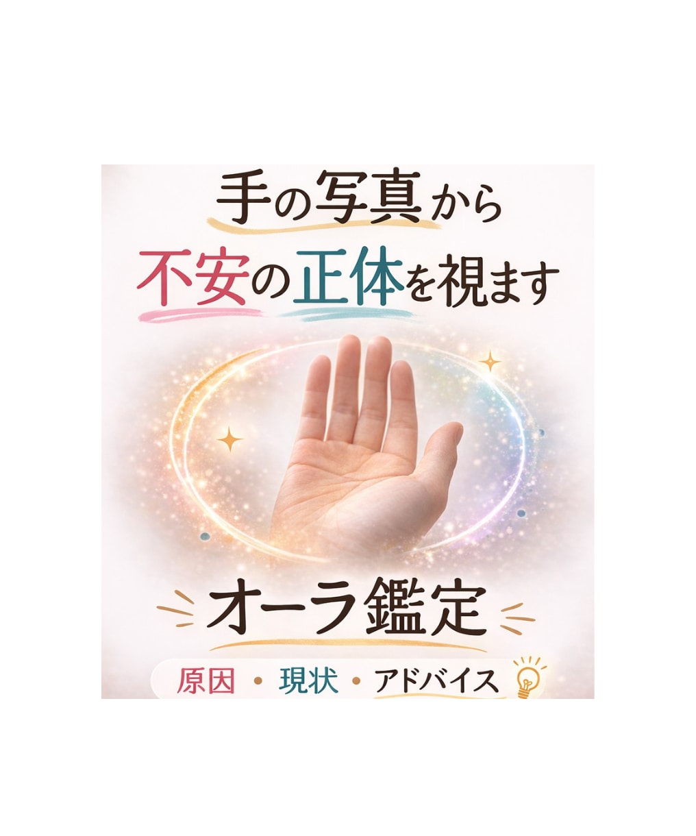 今の不安の原因になっているエネルギー状態を視ます 現在のオーラ状態と整え方をお伝えします イメージ1