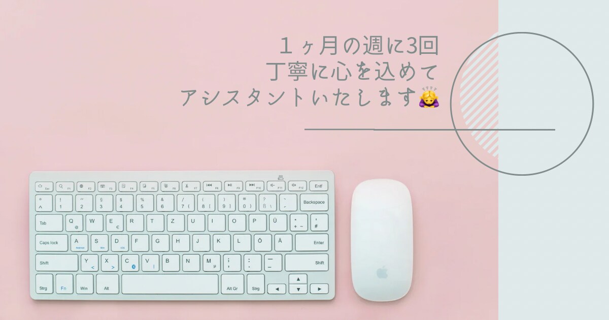 心を込めてアシスタントいたします なんでもできるアシスタントです イメージ1