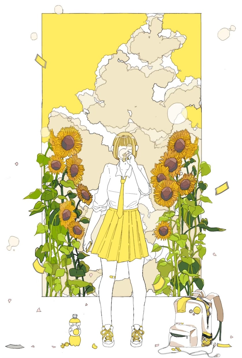 1枚絵制作やキャラクターデザインができます 文字に色を感じる共感覚持ちな為小説の表紙や歌動画にピッタリ イメージ2