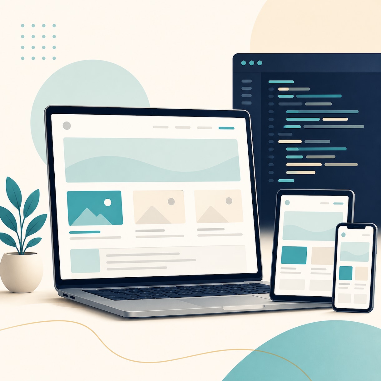 HTML・CSSで1ページサイトを作成します スマホ対応の見やすいサイトを作ります イメージ1