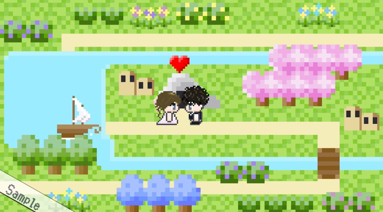 ゲーム風 記念日・誕生日ムービー作ります 可愛いドット絵で記念日・誕生日ムービーを作ります！格安短納期 イメージ4