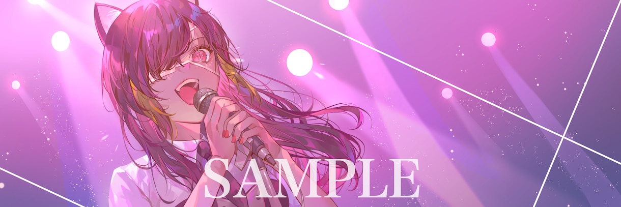 キラキラホログラムのような可愛いイラスト描きます アイコン、一枚絵、キャラデザ、MVイラスト何でも承ります！ イメージ5