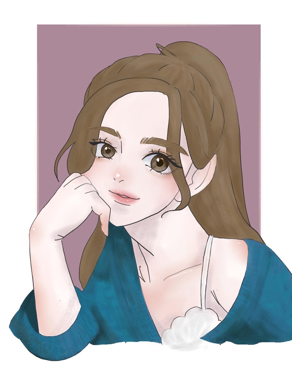 Twitterやインスタアイコン用イラスト描きます おしゃれで落ち着きのあるそして透明感のあるイラストを イメージ8