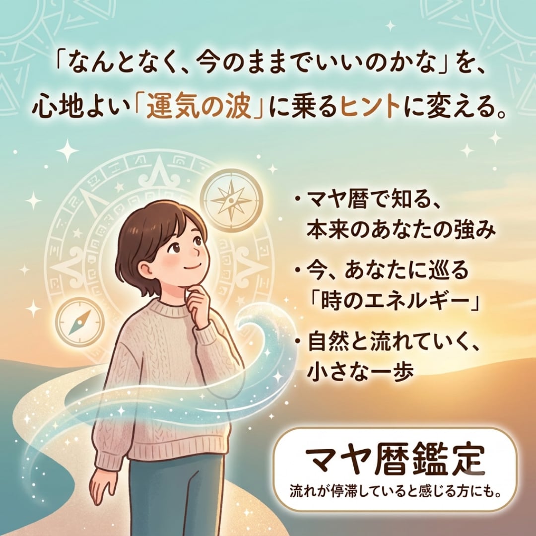 マヤ暦であなたのエネルギーと時の巡りをお伝えします 生まれ持った強み。本来のあなたを知ってみませんか イメージ1