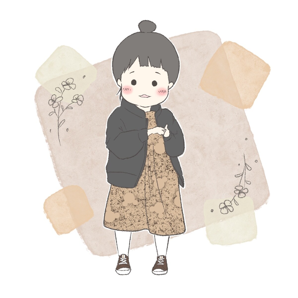 お子さまのゆるかわイラスト描きます SNSのアイコンや待ち受け、成長の記念にどうぞ！ イメージ3