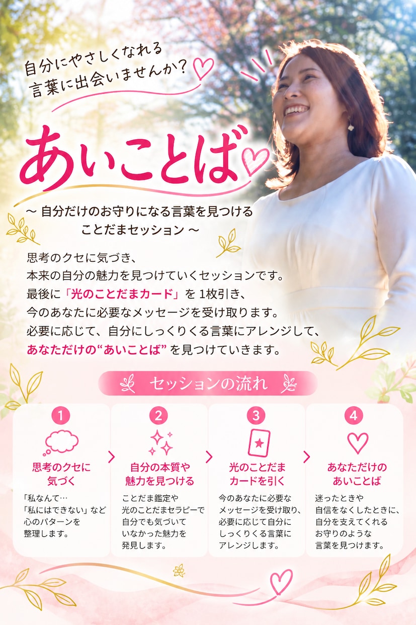 あいことばセッションします 自分だけのお守りになる言葉を見つけることだまセッション イメージ1