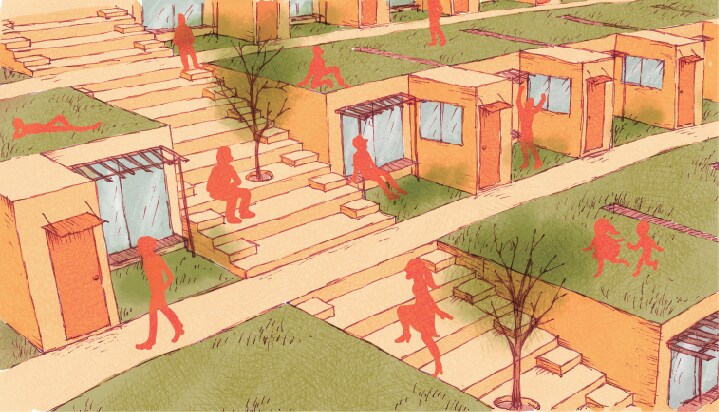 手描きのあたたかい建築スケッチパース描きます 写真とは違う味のあるパースで空間のイメージをわかりやすく！ イメージ6