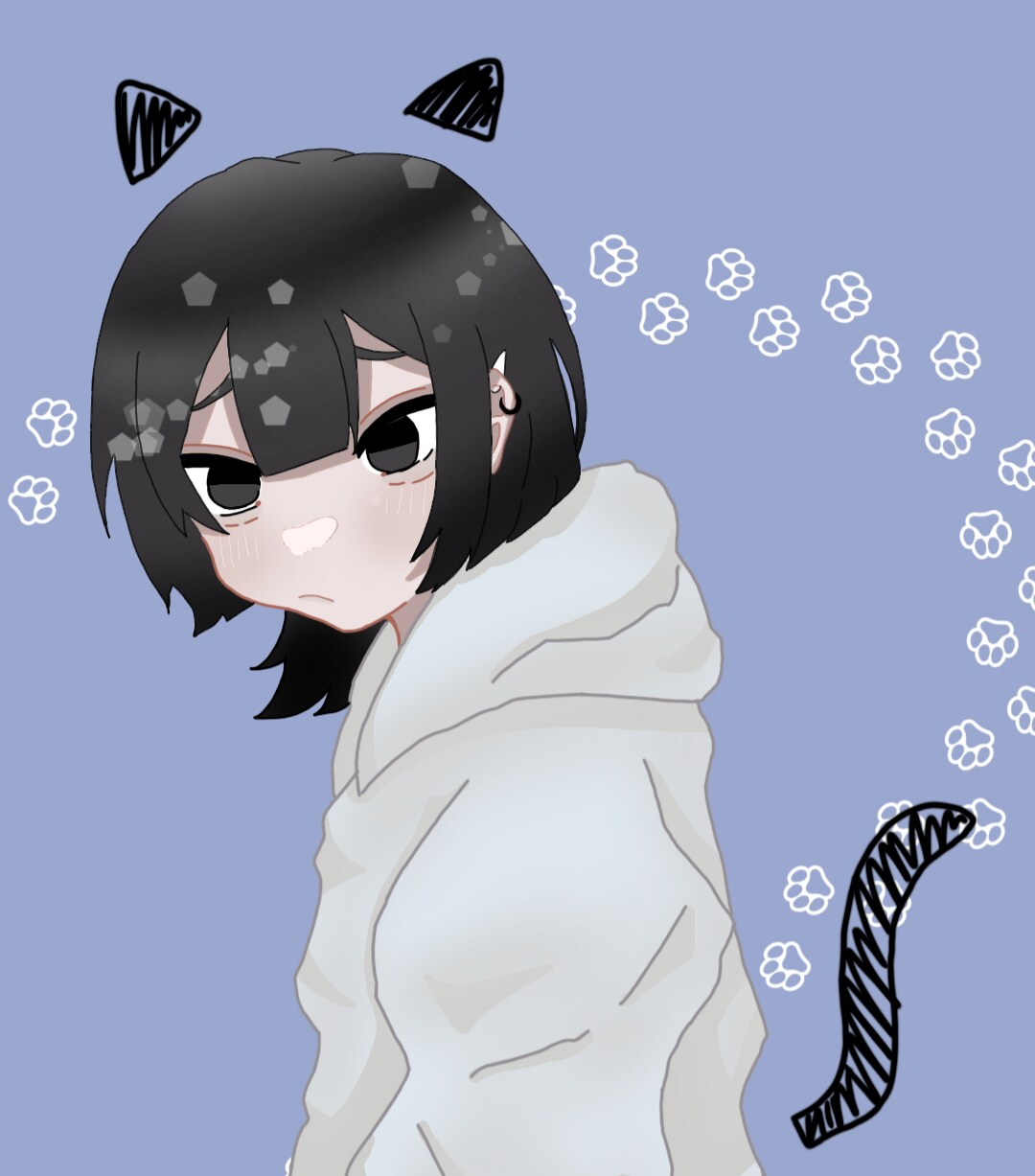 天使界隈?!ウルフや姫カットの男女,中性描けます 天使界隈や地雷系の男女と中性の人物,人外を描きます໒꒱*॰ イメージ2