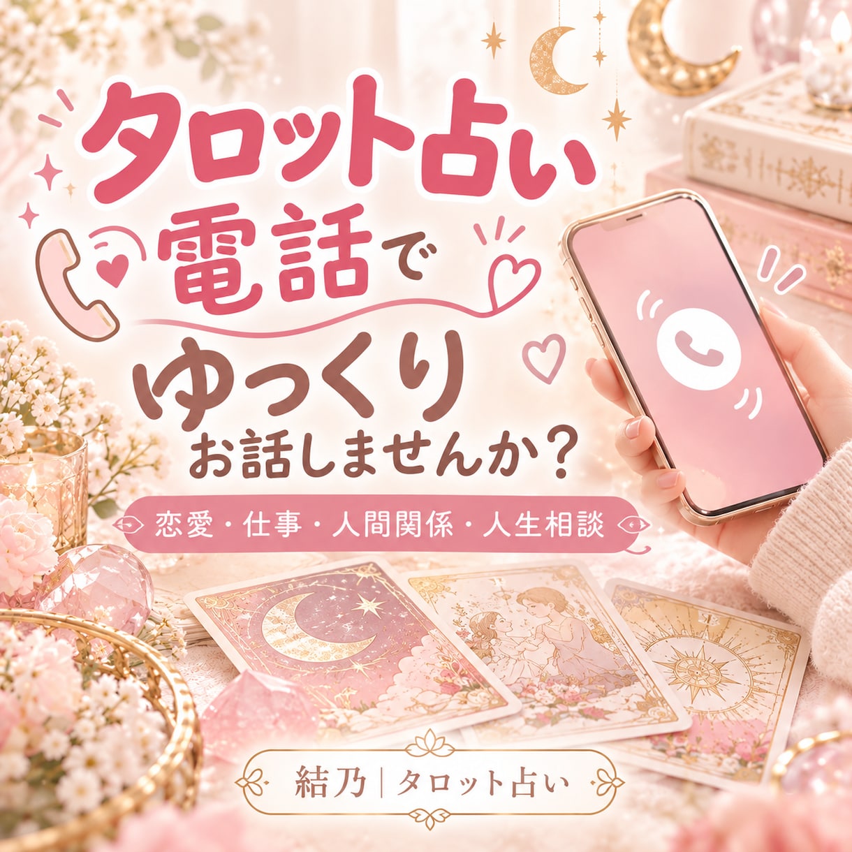タロット☆恋愛・仕事・人間関係のお悩みを鑑定します ジャンルは問いません。その場でカードを引いて一緒に整理します イメージ1