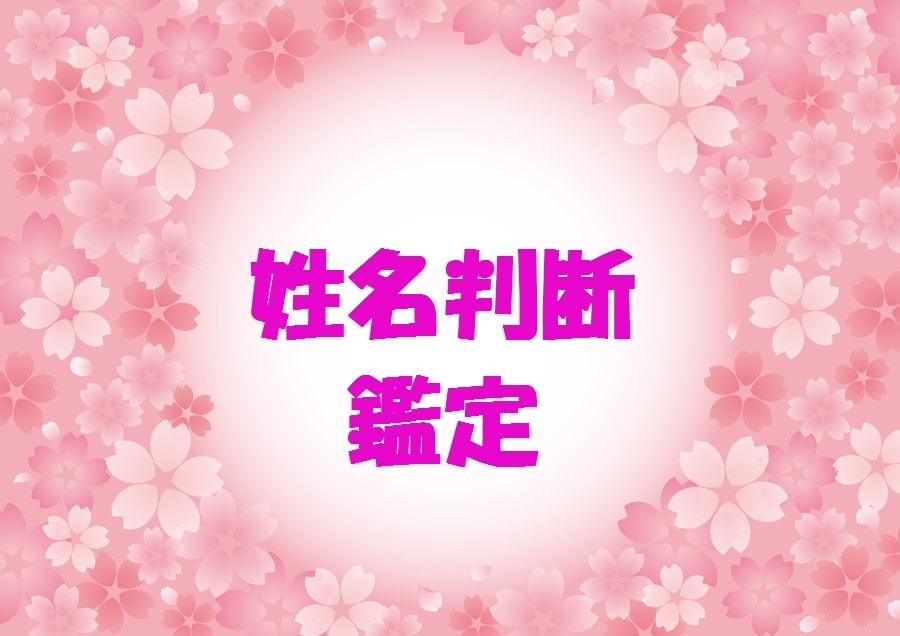 あなたの名前を姓名判断で鑑定します 人生を共に送る自分の名前を鑑定して、素晴らしい運勢をキャッチ イメージ1