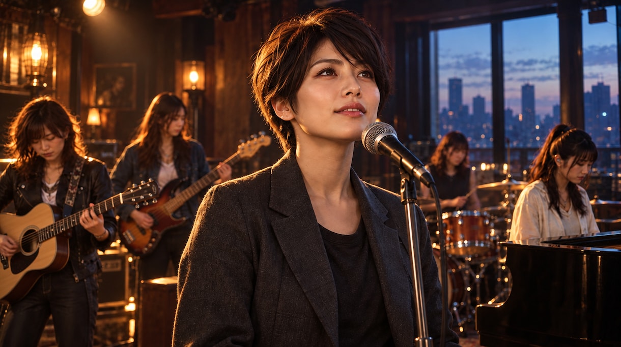 楽曲の世界観を映すAIミュージックビデオを作ります まずはサビ15〜20秒から。世界観を映像に イメージ1