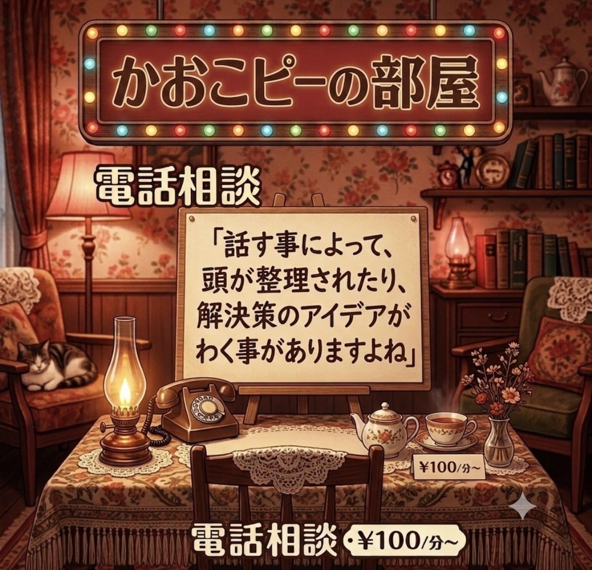 1分からでもOK‼︎優しくお話聞きます プチタロット占い付き（現在駆け出し中） イメージ2