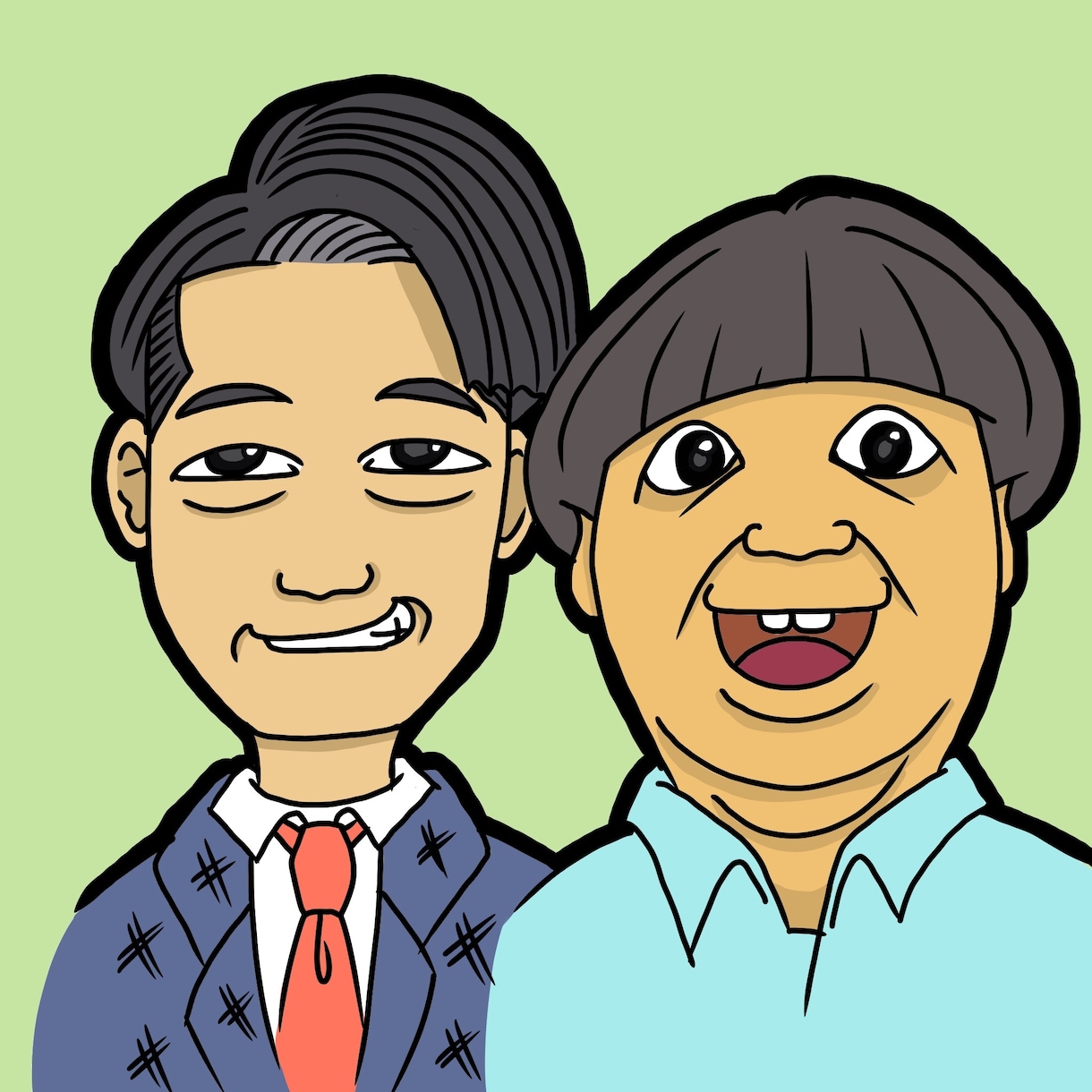 SNSアイコン名刺等 シンプル似顔絵描きます ちょっとかわいいデフォルトイラスト イメージ2