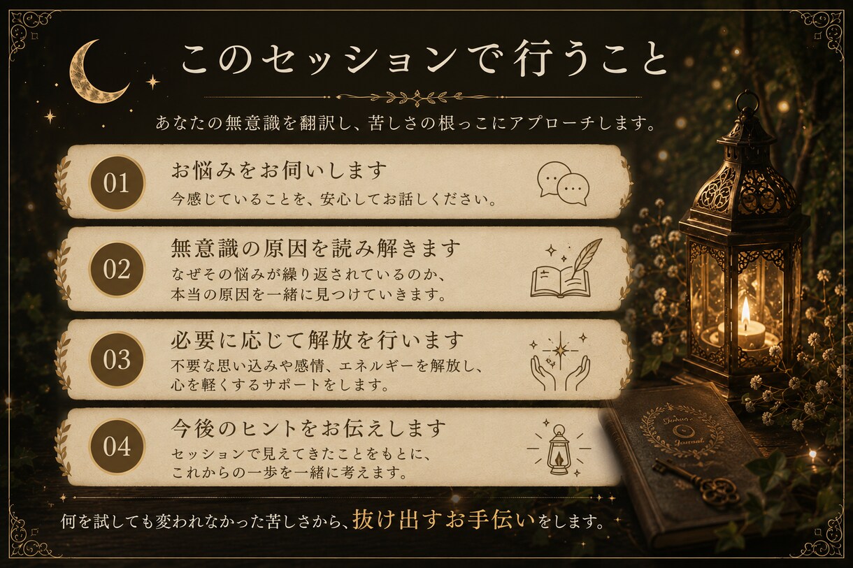 なぜか変われない原因を読み解きます 本来のあなたらしく軽やかに進む自分へ イメージ4