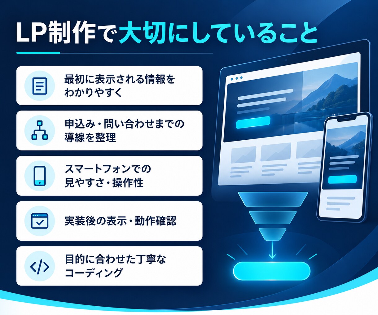 集客につながるLPを制作します Figmaデザインの実装から公開まで丁寧に対応 イメージ4