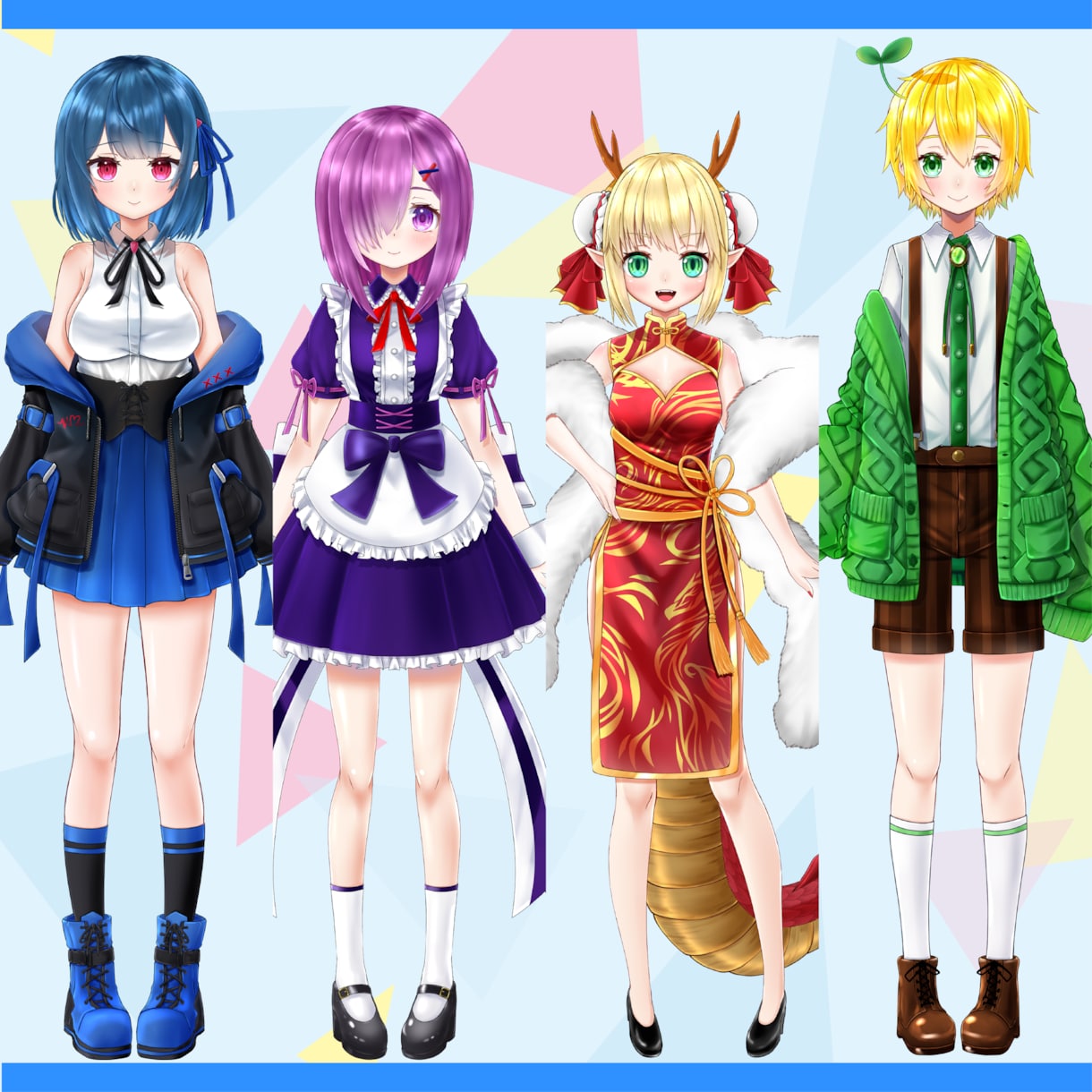キャラデザイン＆Live2Dモデリング制作します お見積り・ご相談だけでもOK！ イメージ3