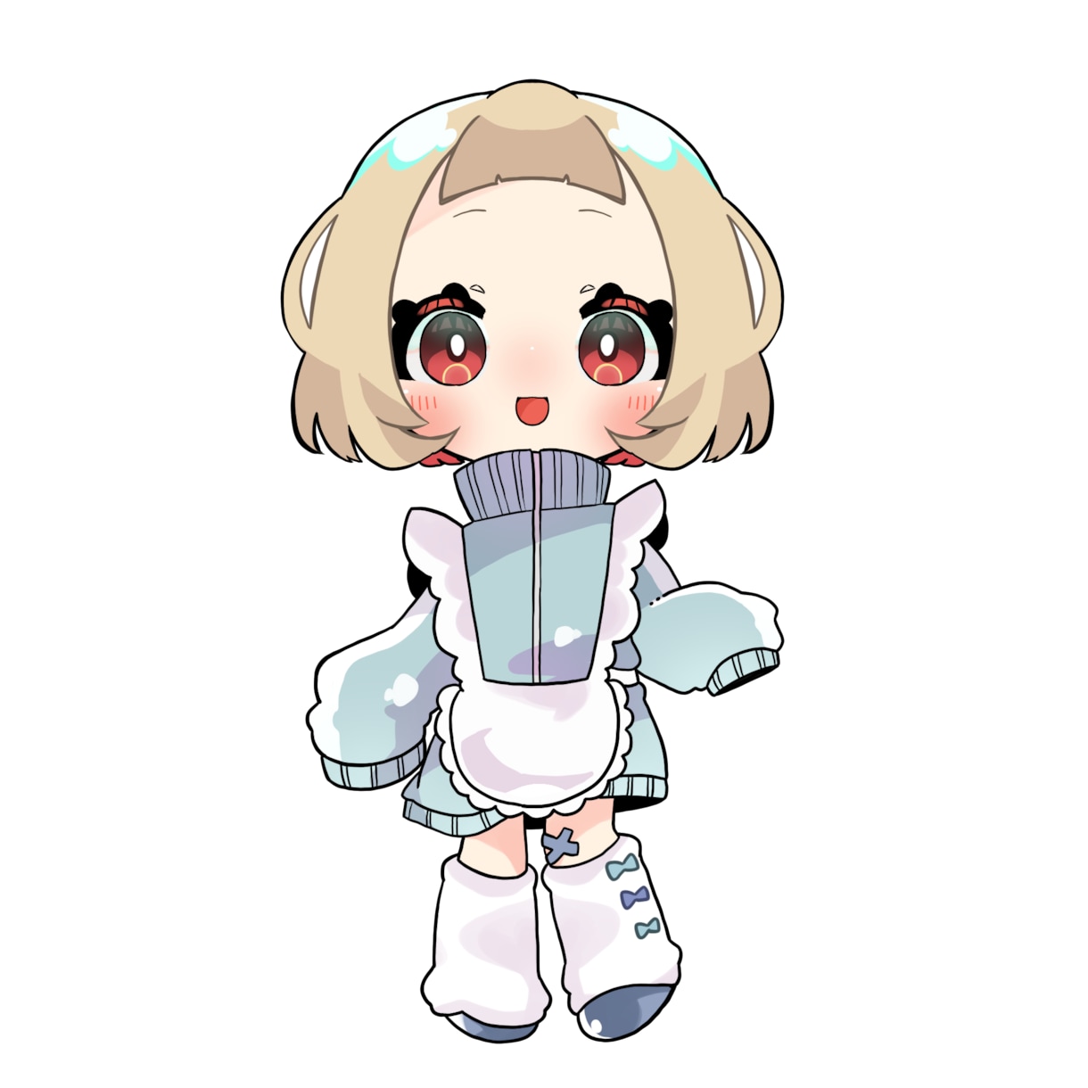 量産イラスト！可愛いジャージメイドをSD描きます 最長5日！素早くかわいい作品を納品いたします イメージ3