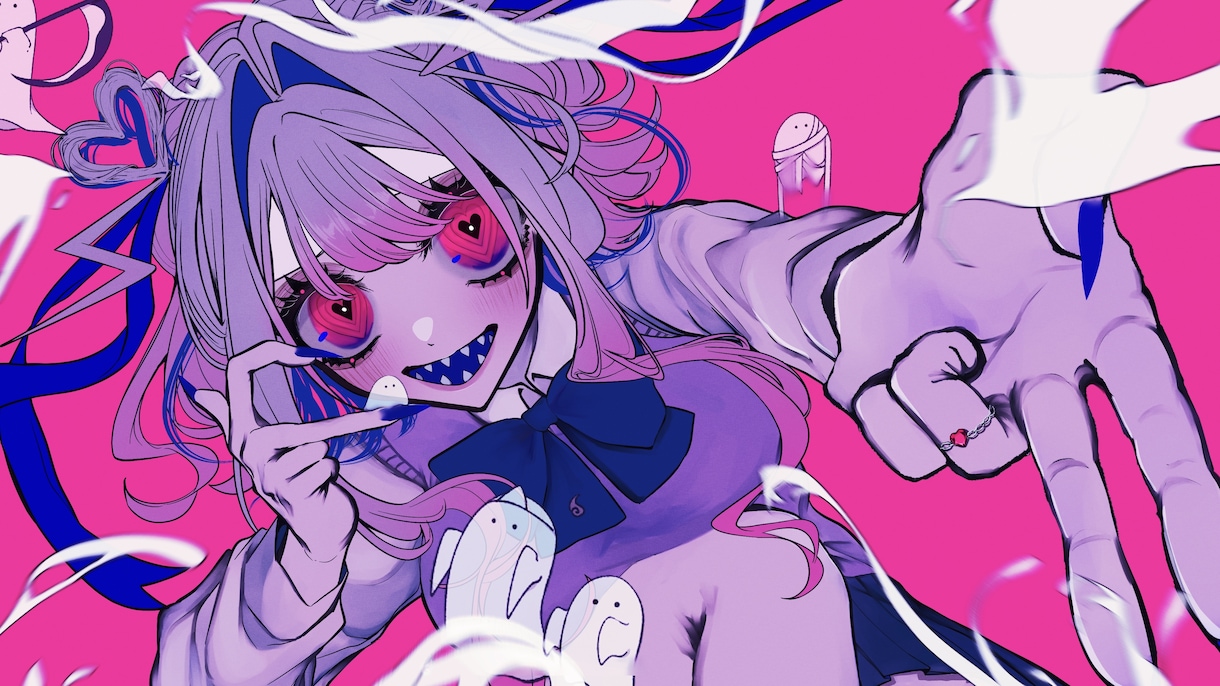 パキッとした絵柄で映像／イラスト制作します 「世界観」を重視するボカロP様／歌い手様／活動者様方へ イメージ1