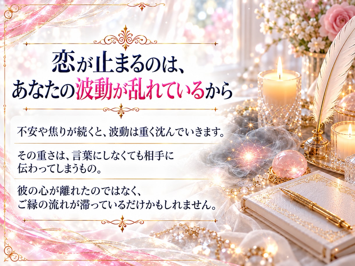 夢見の波動調律｜恋に向き合う穏やかな自分へ整えます 1日1名様限定。神声と夢で、恋を動かす波動へ整えます イメージ3