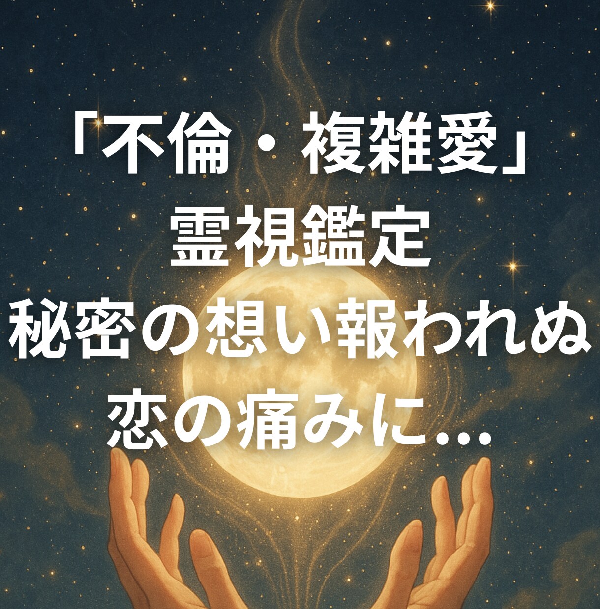 不倫・複雑愛の霊視鑑定｜想いとご縁を静かに辿ります 秘密の想い報われぬ恋の痛みに...ご縁の流れを読み解きます イメージ1