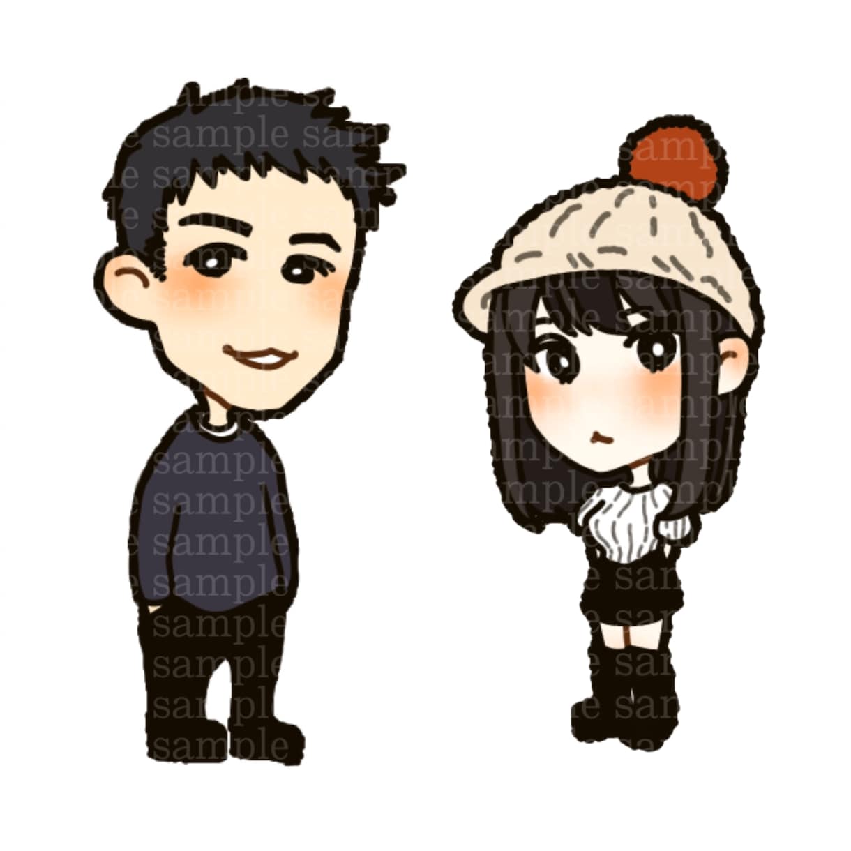 商用OK！親しみやすいSNSアイコン描きます 表情4パターンまで無料!! SNS/ブログ/挿絵/アイコン イメージ9