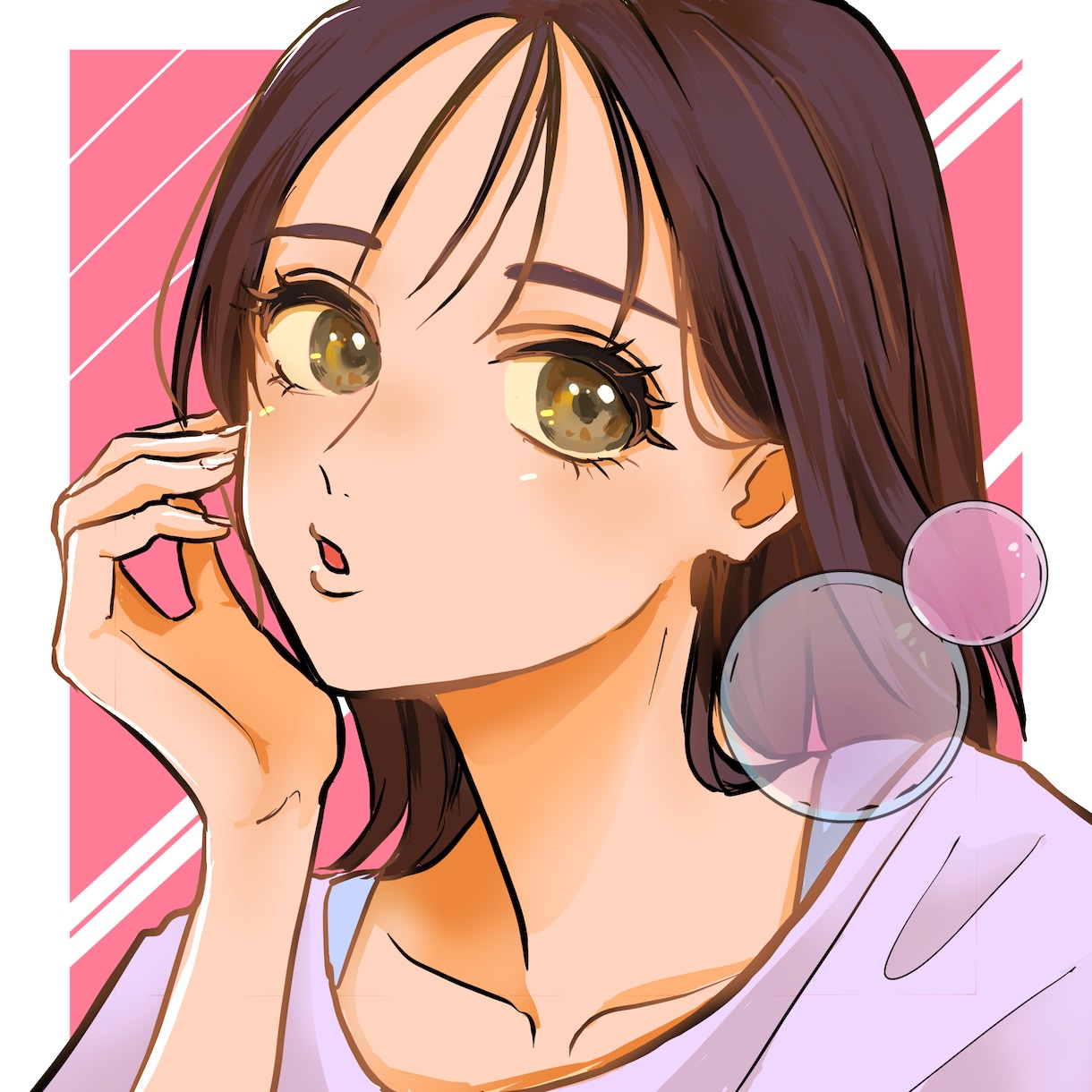 SNS、配信などに！イラストアイコン制作します 等身高めからデフォルメキャラまで！商用利用可◎お急ぎ対応可◎ イメージ2